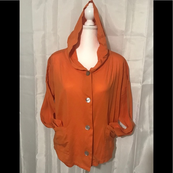 Nurture orange hooded jacket - Picture 2 of 5